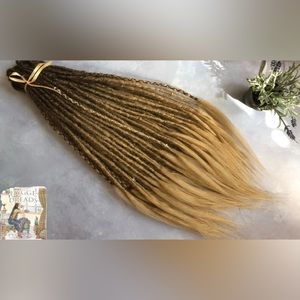 Stunning hand made dreadlocks, brand new, full set (50DE) in Dirty Blonde Ombré